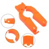Plastic Bottle Cap Opener,2 Pack Water Bottle Opener,Orange Soda Can