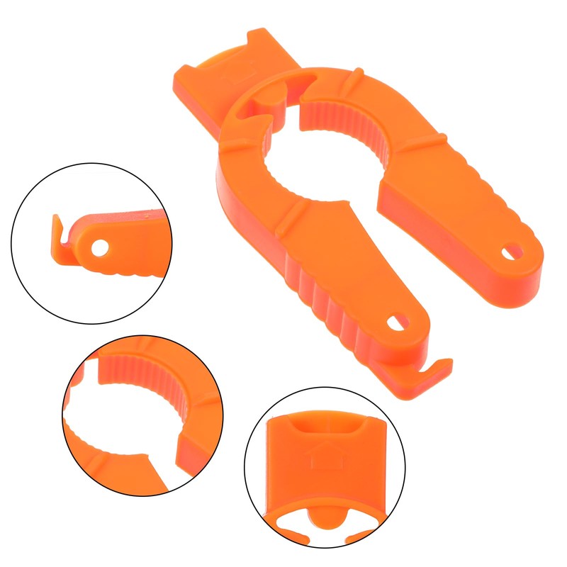 Plastic Bottle Cap Opener,2 Pack Water Bottle Opener,Orange Soda Can