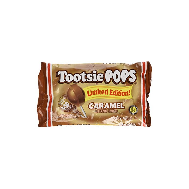 Tootsie POPS Limited Edition Caramel Lollipops 12.6 oz (Pack of