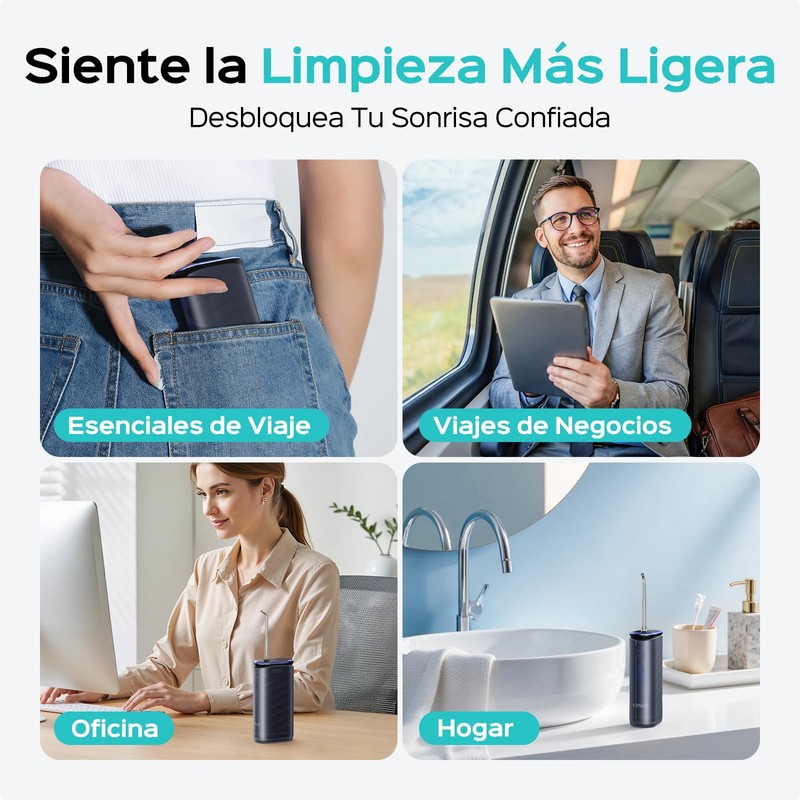 COSLUS T50 Mini Oral Irrigator with Display Ideal for Travel