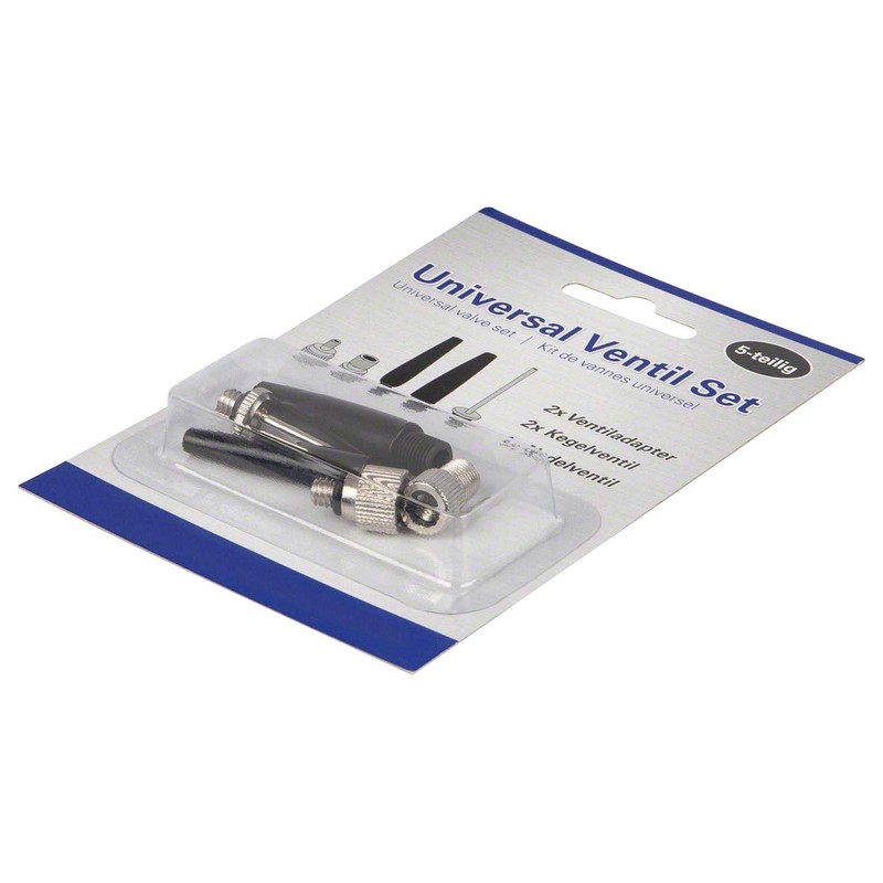 Sport-Tec Universal valve set, 5 pieces, 1 x needle valve,