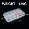 20 Compartments Tackle Box, Fishing Storage Organizer, Adjustable Plastic Utility