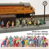 YANGWEN 1:100 HO Scale Models People Set, Miniature People Model