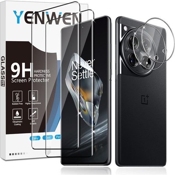 Yenwen Tempered Glass Screen Protector for Oneplus 12, Pack of