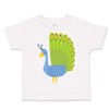 Toddler T-Shirt Zoo Peacock Spread Tail Zoo Funny Cotton Colorful