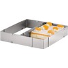 Axentia Baking Frame, Stainless Steel, Silver 37 x 44 x 5 cm, Continuously Adjustable