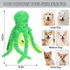 Chngeary 2 Pack Octopus Squesky Dog Toys for Large Medium