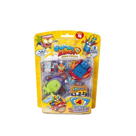 SuperThings - Series 4 - BlasterJet Blister (PSZ4B416IN00) with 4 Figures (1 Silver) and 2 BlasterJet Vehicles