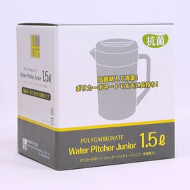 FH70048C Water Pitcher, 3.5 gal (1.5 L), Clear Color, Commercial Use, Antibacterial, Polycarbonate Pitcher, Dishwasher Safe
