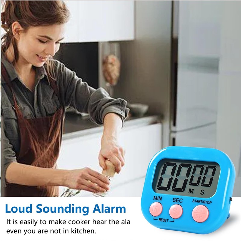 VINPAM Digital Kitchen Timer with Magnetic Back, Vertical Stand, and