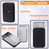 OIIKI 4 PCS Dental Floss Portable Case, Metal Sliding Dental