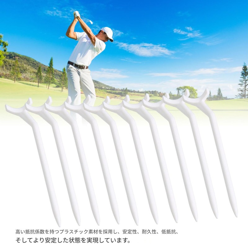 Golf Practice Plastic Material Lightweight Curved Golf Tees Accessories Compact