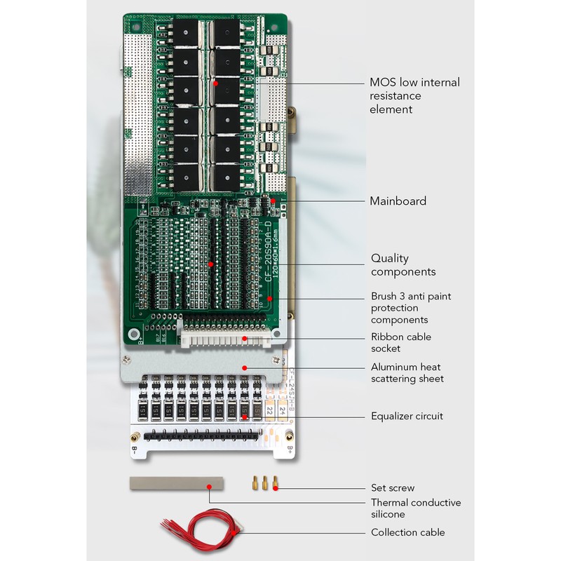 Lithium Battery Protection Board Fast Heat Dissipation 3 Anti Paint