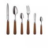 Quid Novi Wood Tone Flatware- Medium Brown