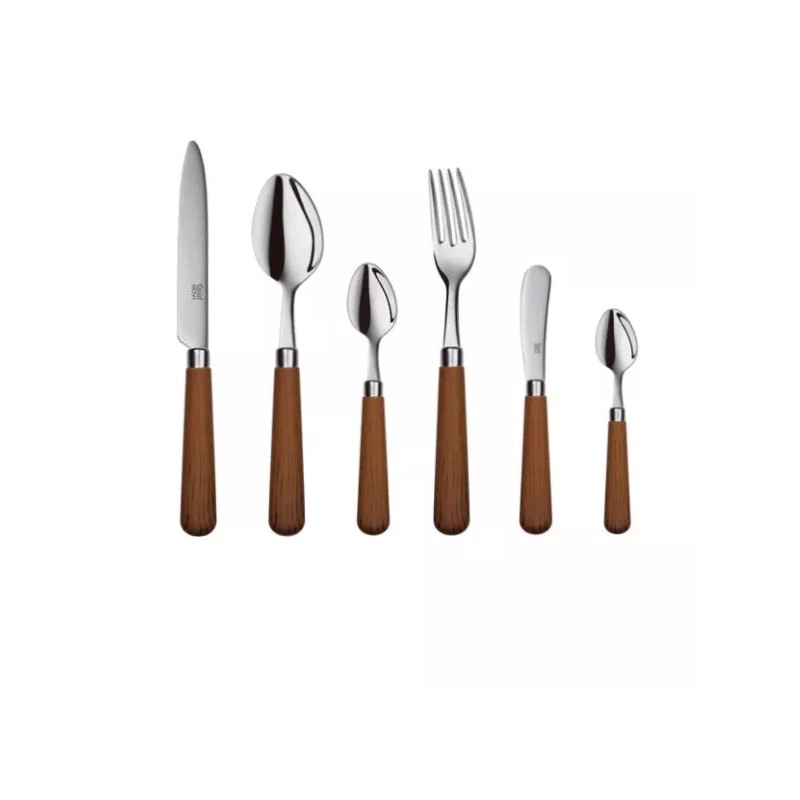 Quid Novi Wood Tone Flatware- Medium Brown