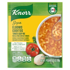 Knorr Sopa/Pasta Soup Mix Tomato Based Elbow Pasta For A Warming Bowl of Soup or Simple Dinner Tomato Soup With Homemade Flavor 3.5 oz