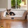 Serta Orthopedic Quilted Couch Dog Bed for Pets – Desert