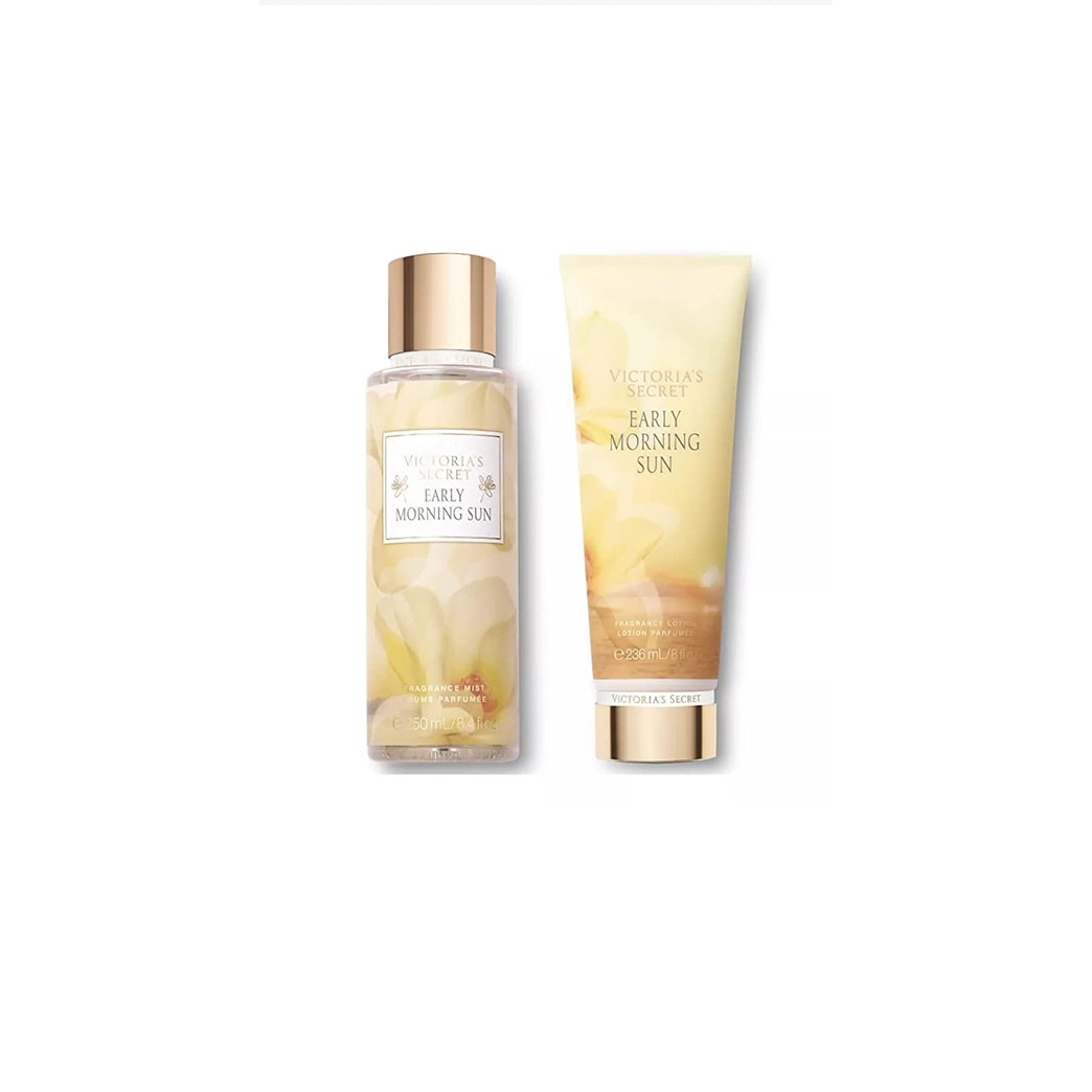 Victoria's Secret Early Morning Sun Fragrance Mist and Body Lotion Gift Set (Early Morning Sun)