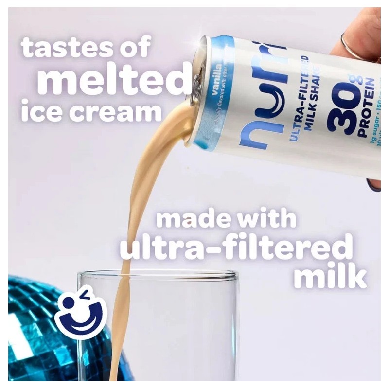 Nurri 30g Vanilla Ultra-Filtered Milkshake 11 fl. oz., 12 pk.