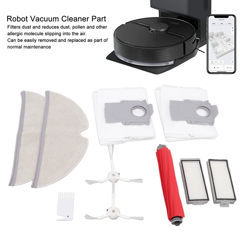 Vacuum Cleaner Main and Side Brush Replacement Set with Filter
