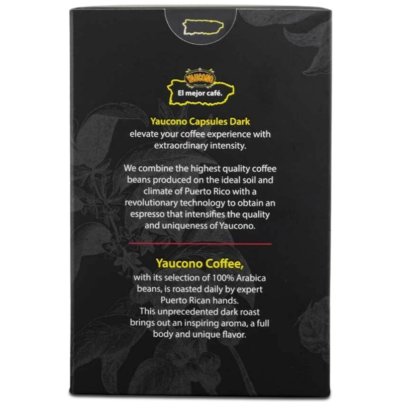 Yaucono Espresso Capsules, Dark Roast, 100 Percent Coffee from Puerto