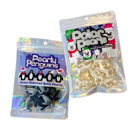 Christmas Bath Pearl Double Pack. 10 Pearly Penguins, 10 Polar Bears. Ideal Stocking Filler, Advent Calendar Filler, Secret Santa. Ocean Scented Penguins, Vanilla Scented Polar Bears.…