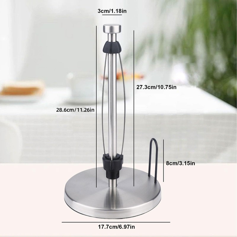 Kitchen Paper Holder Stainless Steel Roll Paper Holder Kitchen Paper