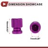 HEROFFIX 4 Pcs Mesh Pattern Tire Valve Stem Caps Decorative