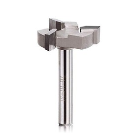 Profession CNC Spoilboard Bit Surfacing Bit 1/4" Shank End Mill Cutters T Slot Mill Planing Tool Router Woodworking Tool(Sliver)