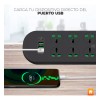 Maíz Multicontacto Cargador Barra Usb Supresor Picos Escritorio