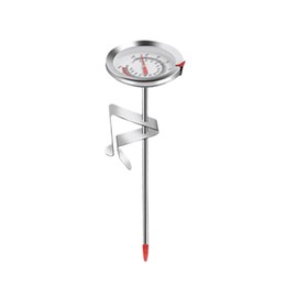 F Fityle Deep Fry Thermometer Multifunction Stainless Steel Lightweight Candy Thermometer Digital Food Thermometer for Home Meat BBQ