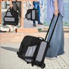 GOBUROS Single Ball Roller Bowling Bag with Wheels and Retractable