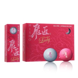 Works Golf (WORKS GOLF) Golf Ball Hishou Premium Lady Pink Pearl