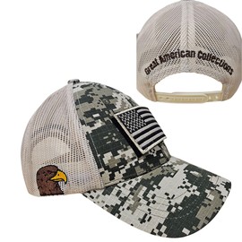 Embroidered American Flag and Eagle Tactical Military Operator Baseball Cap Campaign Rally Patriot Cap Camouflage Unisex Cotton Hat