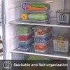 SILIVO 3-Pack Produce Storage Containers for Fresh Fruits & Vegetables