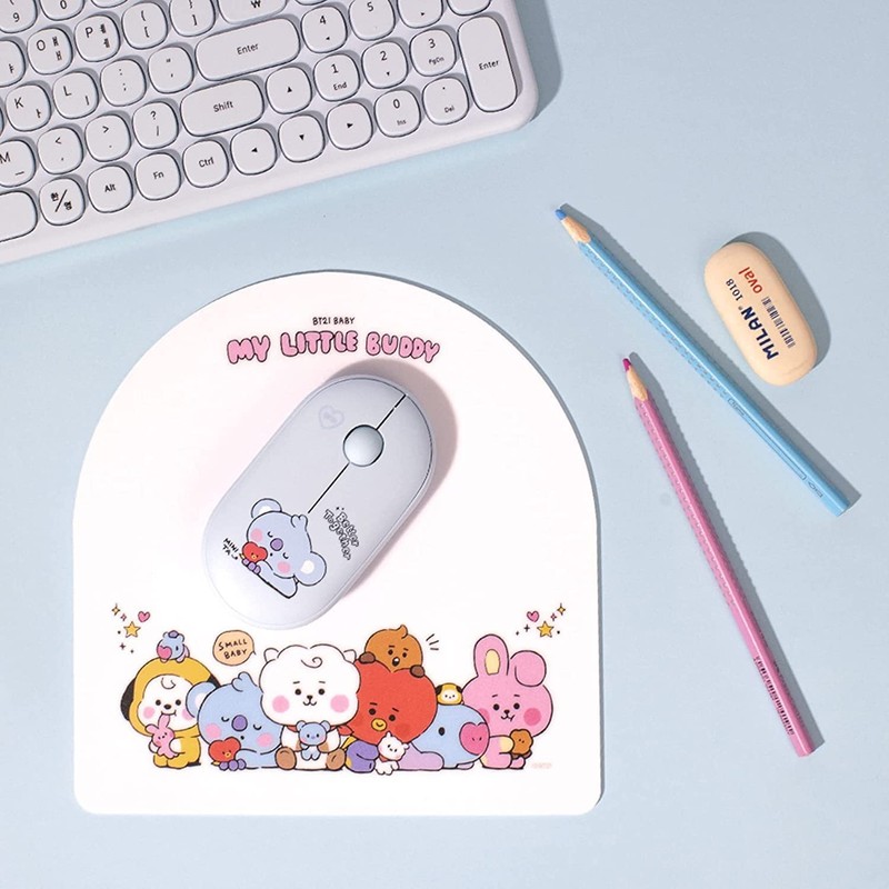 ROYCHE BTS Inspired Characters Multi Pairing Wireless Mouse, Little Buddy
