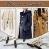 DHER 10 Pairs Leather Buttons Toggle Buttons Wooden Buttons Closure