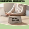 Do Not Disturb Desk Sign, Double Sided PVC Table Tent