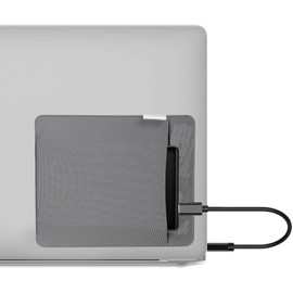 RIVEENY Portable External Hard Drive Organizer, Pouch Holder for Computer Accessories, SSD Solid State Drive, Pocket Pouch for Laptop with Reusable Adhesive