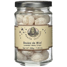 Mas des Abeilles Boules de Miel French Lavender Honey Drops 8.80-Ounce Jar (Pack of 2)