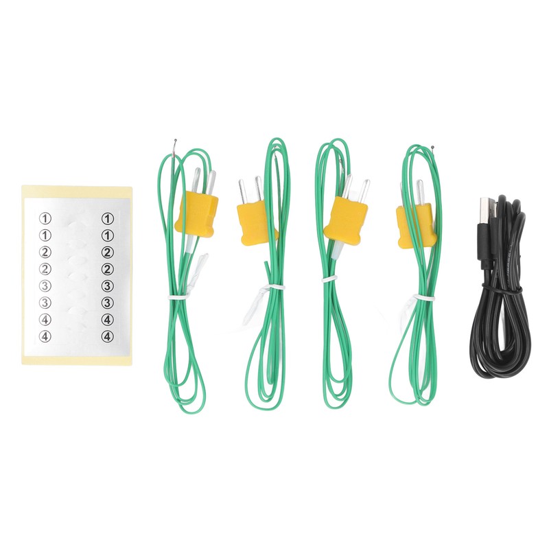 Temperature Thermocouple Thermometer High Accuracy 4 Channel Digital Thermometer for