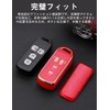 [LETINGFAR] キーケース ホンダ用 スマートキーケース キーカバー キーホルダー 柔らかい TPU素材 4ボタン ホンダ専用設計