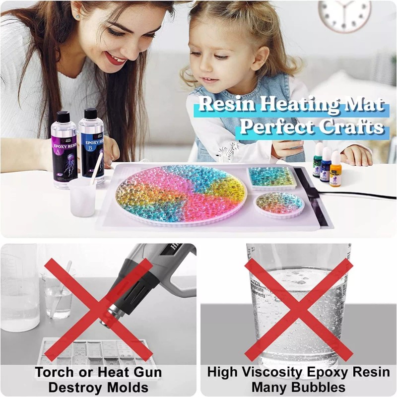B0B2WQGKYN Let's Resin Alfombrilla Calefacción Resina Curado Rápido