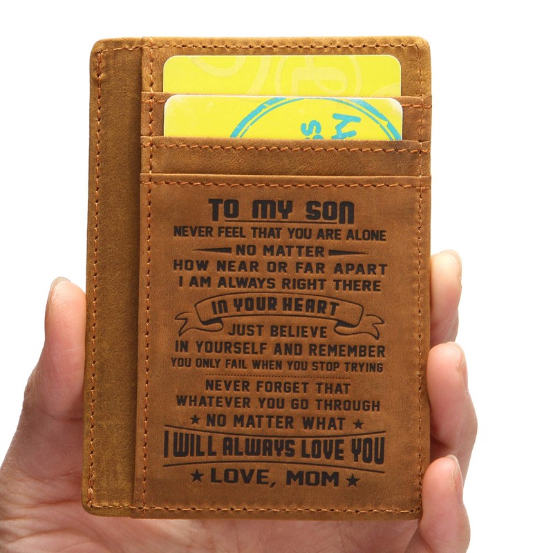 FAYERXL Minimalist Wallets Gift for son daughter from Mom Dad