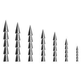 Shaddock Fishing Tungsten Nail Weights, 15pcs Wacky Worm Weight Insert Pencil Sinker Weight for Bass, Carolina Rig, Texas Rig, Punch Rigs (1/16 oz)