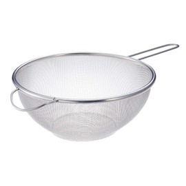 Nichinichi Tools Stainless Steel Strainer with Hand, 8.9 inches (22.5 cm), Dishwasher Safe, Made in Japan, Silver