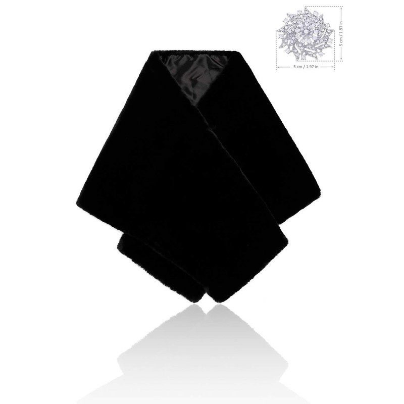 Jovono Women's Wrap Brown One Size -