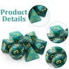 JRYXDS Dice Set, 7-Piece Polyhedral Dice for Dungeon and Dragons,