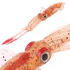 WOWOWO Sea Fishing Bionic Squid Bait with Ear-Thin Fins Soft