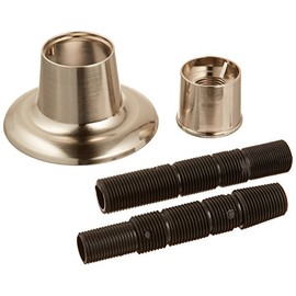 Danco 10313 Universal Adjustable Flange and Nipple, Brushed Nickel